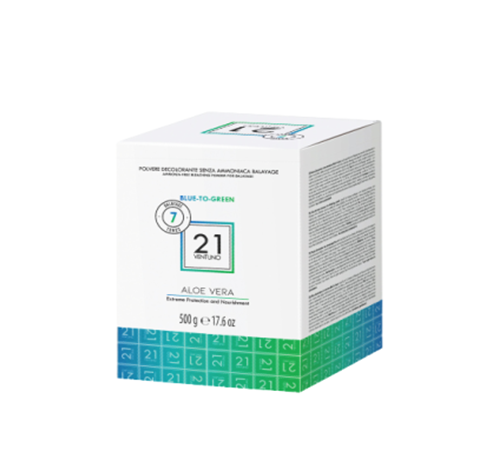 VENTUNO POLVO DECOLORANTE SIN AMONÍACO BLUEO-GREEN 500G