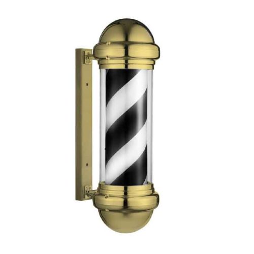 EUROSTIL - POLO BARBER CROMADO DORADO BCO-NGO