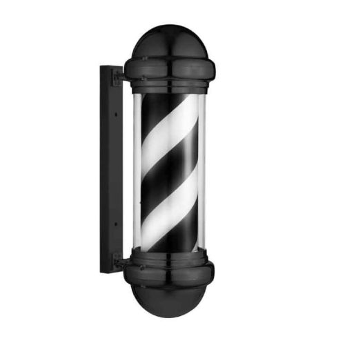 EUROSTIL - POLO BARBER CROMADO NEGRO BCO-NGO