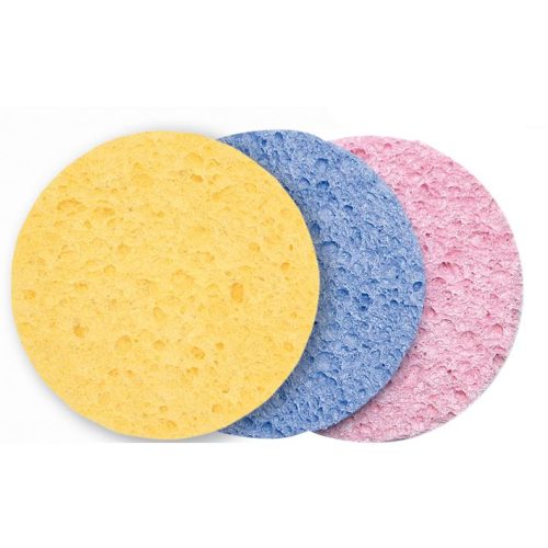 ESPONJA DESMAQUILLAJE CELULOSA 90MM 12UNI EUROSTIL