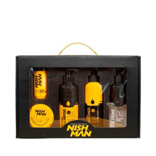 NISHMAN - SET AMARILLO CAJA REGALO