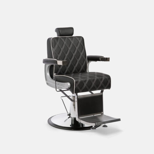 SILLON DE BARBERIA GON SILVER - BLACK