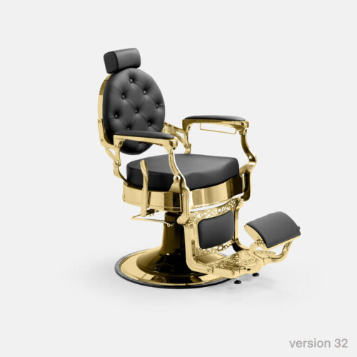 SILLON DE BARBERIA MAE GOLD - BLACK